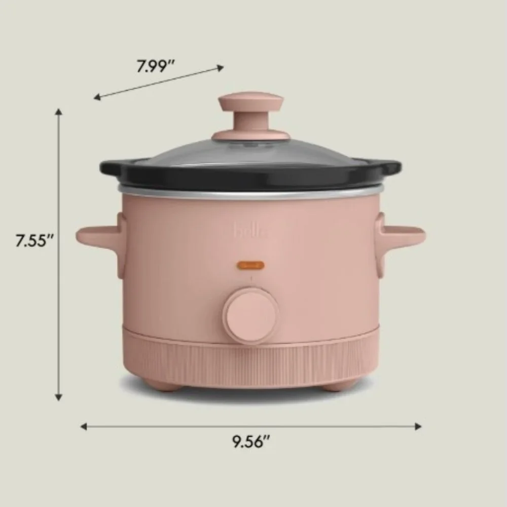 Bella 1.5 Qt Slow Cooker Blossom with 3 Heat‎ Manual Stoneware LY-1502R